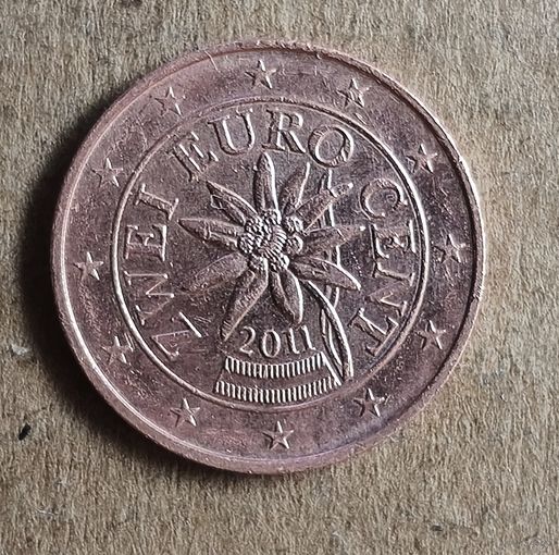 Австрия 2 евроцента, 2011 г., KM# 3083