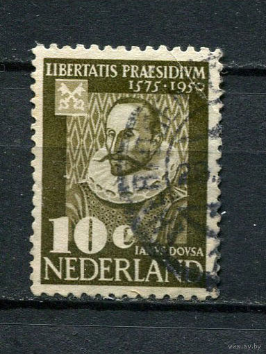 Нидерланды - 1950 - Лейденский университет. Янус Дауса 10С - [Mi.563] - 1 марка. Гашеная.  (Лот 52DY)-T2P29
