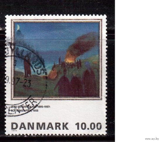 Дания-1995, (Мих.1108) гаш., Искусство, Живопись