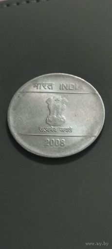 Индия 2 рупии 2008г.