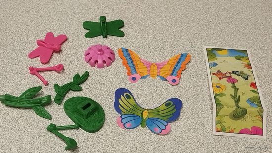 Бабочка на цветке. Киндер серия,1992г