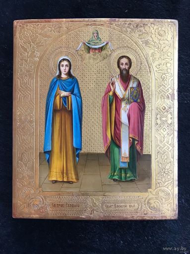 Святая Глафира и Священномученик Василий". 1913 г.