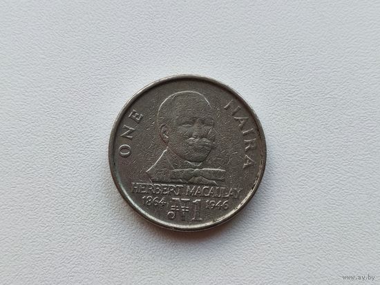 Нигерия 1 найра 1991 года