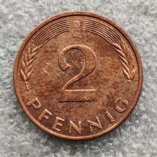 Германия 2 пфеннига 1992 г. (2)
