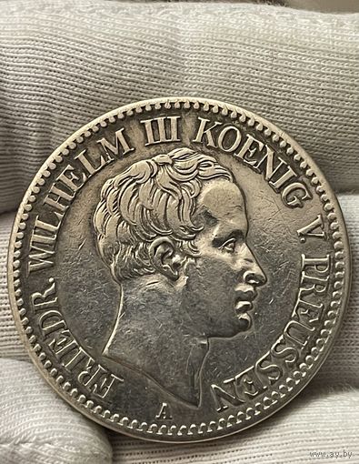 Талер 1828 года.А.Германия. Фридрих Вильгельм III.Серебро.