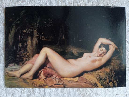 Шассерио. Спящая нимфа у источника. Издание Франции