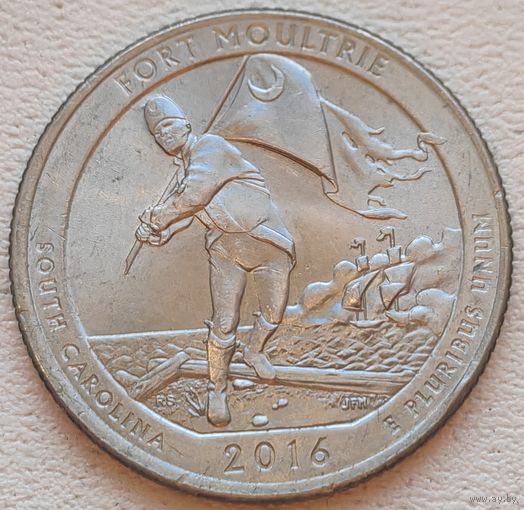США 25 центов (квотер) 2016 P Fort Moultrie South Carolina