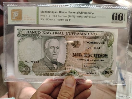 Порт. Мозамбик 1000 эскудо 1972 Unc 66