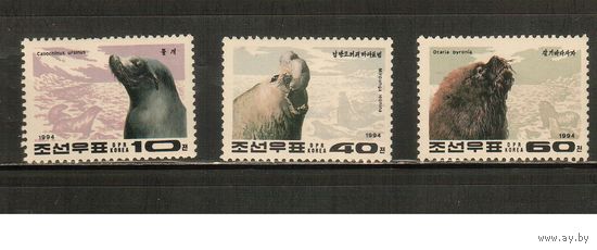 КНДР-1994(Мих.3564-3566) , **  , Морская  Фауна ,