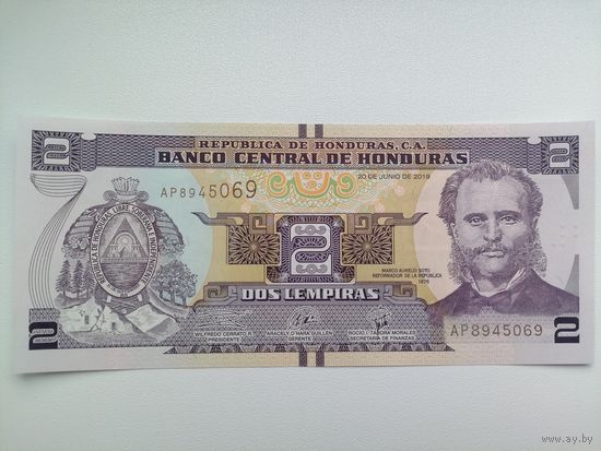 Гондурас 2 UNC c рубля