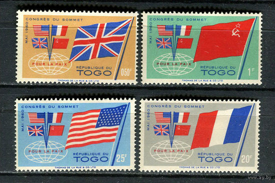 Того - 1960 - Флаги. Конференция в париже - [Mi. 294-297] - полная серия - 4 марки. MH.  (Лот 95HD)-T4P38