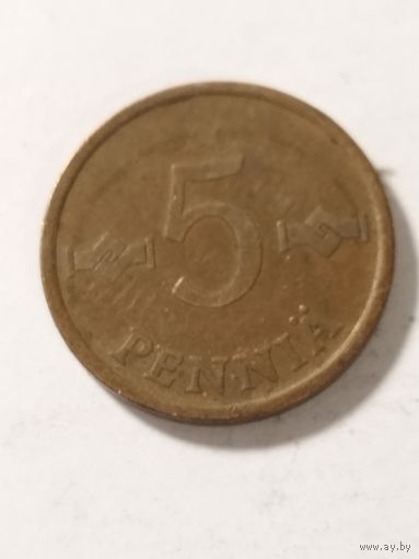 Финляндия 5 пенни 1966