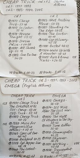 CD MP3 дискография CHEAP TRICK 3 CD + OMEGA 1 CD