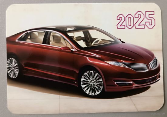 Автомобиль. Календарик, глянец, 2025