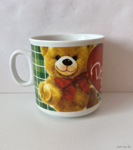 Кружка детская "ДЛЯ ЛЮБИМОЙ ДОЧЕНЬКИ" 200 мл (ВАЛЕНТИНКА)  ДФЗ