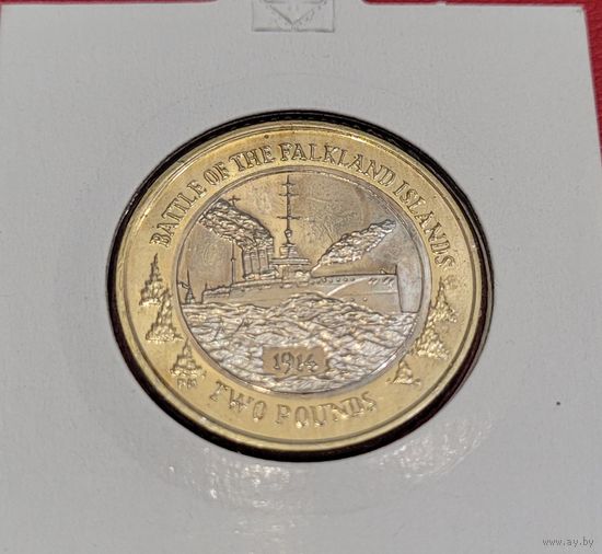Фолкленды 2 фунта 2014 Битва за Фолкленды 1914-2014