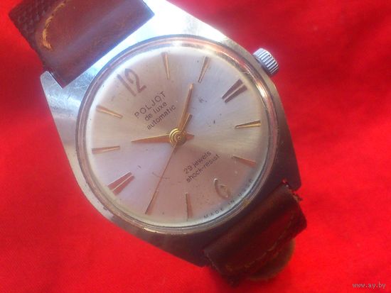 Часы ПОЛЕТ де ЛЮКС 29 камней POLJOT de LUXE из СССР 1970-х