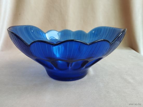 Ваза Фруктовница Сапфир. СССР