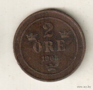 Швеция 2 эре 1905