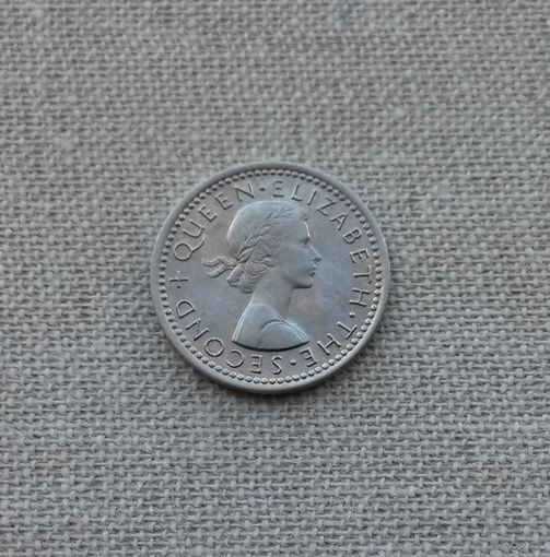 Новая Зеландия, 3 пенса 1964 г., Елизавета II (1952-2022)