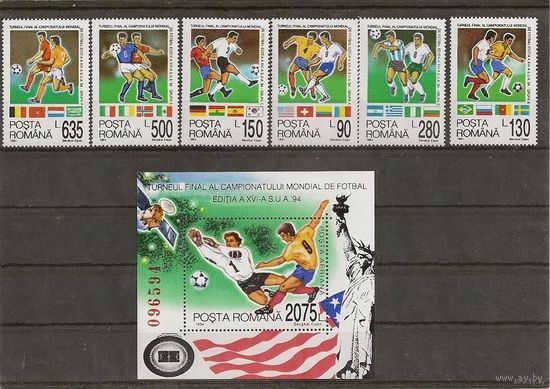 Румыния. Футбол. ЧМ-1994. США спорт **