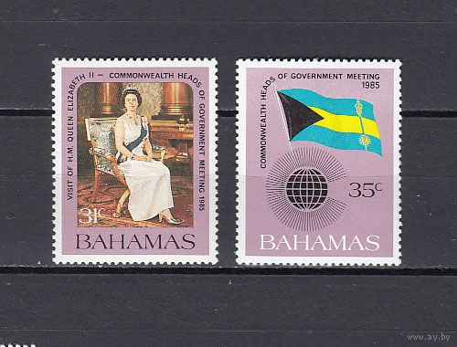 Королевская семья. Багамы. 1981, 2 марки. Michel N 600-601 (6,5 е)