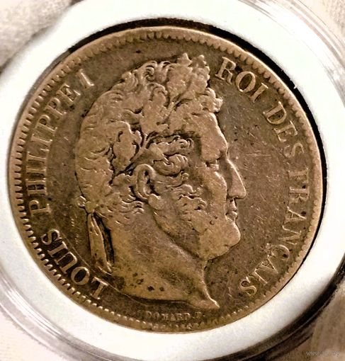 5фр 1841, Франция, Луи, крупное серебро, хорошая! Смотрите также другие мои лоты!