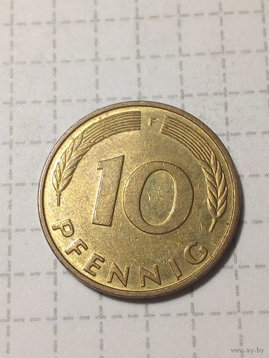 10 пфенниги ГДР  1996 F год