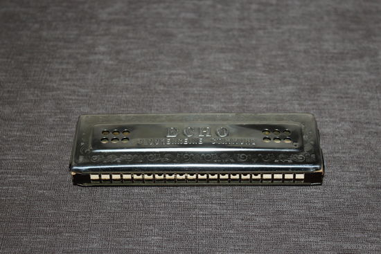 Губная гармошка "HOHNER" ECHO, двухсторонняя, рабочая, Германия.
