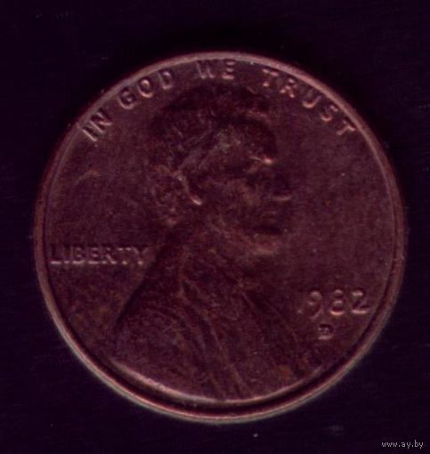 1 цент 1982 год D США