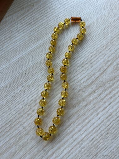 Бусы СССР, имитация янтаря.