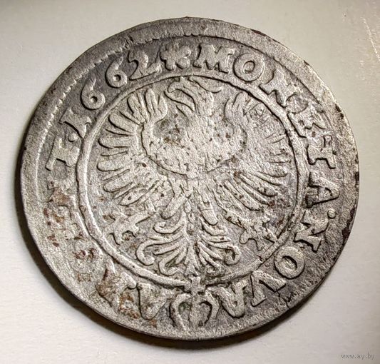 3 крейцера Силезия 1662