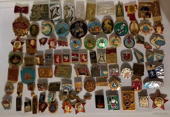 Значки СССР 90 штук