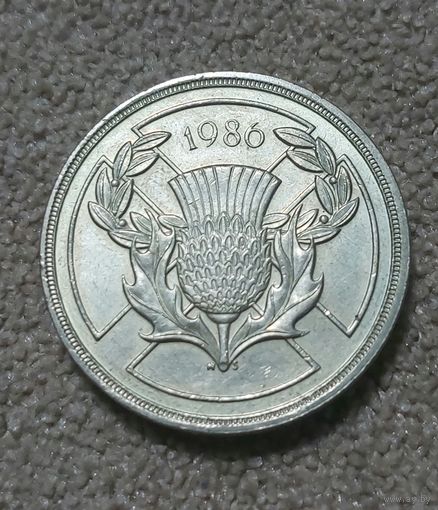 Великобритания 2 фунта 1986 Елизавета II aUNC