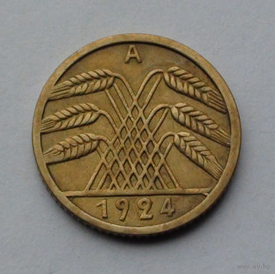 Германия - Веймарская республика 5 рейхсфеннигов. 1924. A
