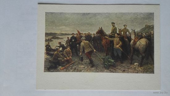 Соцреализм 1950. Плотнов. Фрунзе и Чапаев под Уфой