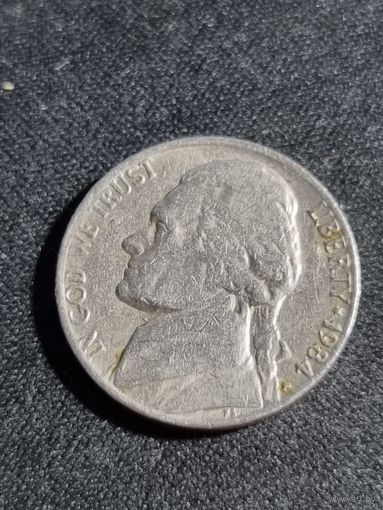 США 5 центов 1984  P