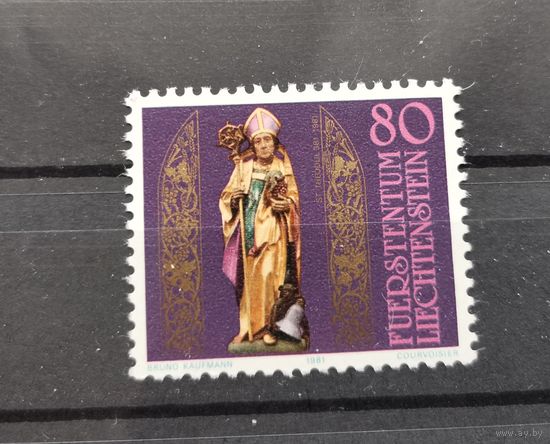 Лихтенштейн 1981г.1600-летие святого Феодула.Полная серия **