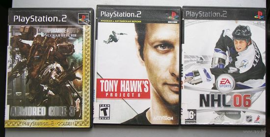 Игры ( 3 шт. ) для  Sony PlayStation 2  б/у набор 7