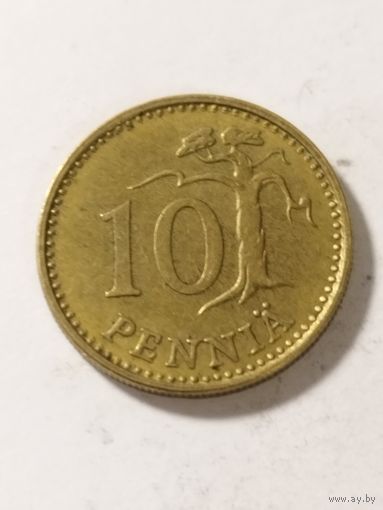 Финляндия 10 пенни 1973