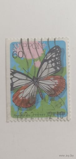 Япония 1987. Жуки. Без вертикальной перфорации слева