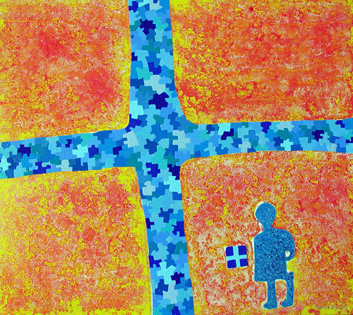Картина (холст, масло) 45 x 50 см