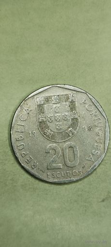 Португалия 20 эскудос 1988