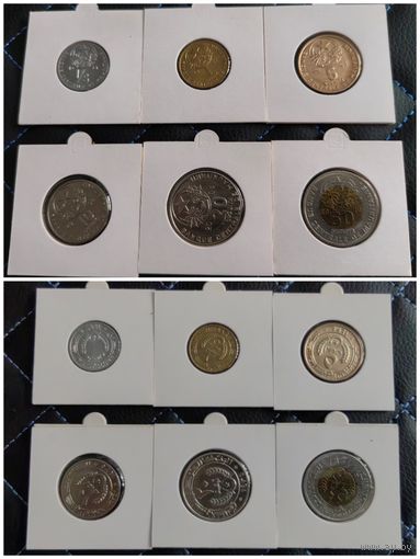 Распродажа !!! Мавритания 6 монет (1/5, 1, 5, 10, 20, 50 добра) 1973-2010 гг. UNC