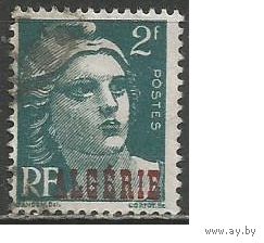 Алжир(французский). Марианна. Надпечатка. 1945г. Mi#235.