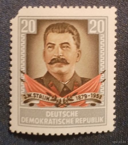 ГДР. 1954г. Иосиф Сталин 1 год смерти сост. 1 марка. полная серия,