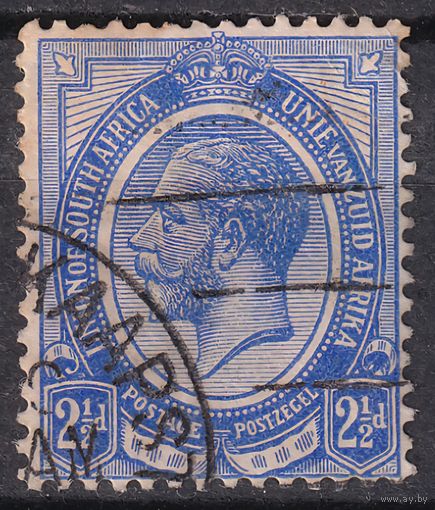 195.BrK. Великобритания. Колонии. Южно - Африканский Союз. Георг V. Стандарт. 1913 г. 2 1/2d. Mi.#6b.