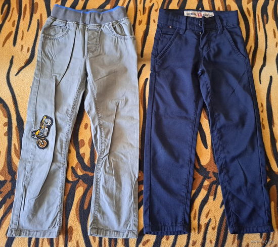 Брючки на мальчика 5-6лет (р.104-116), 2шт