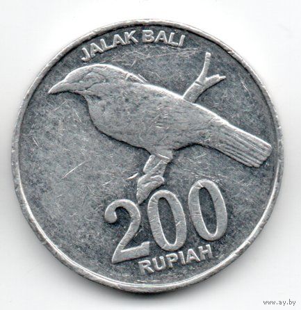 РЕСПУБЛИКА ИНДОНЕЗИЯ. 200 РУПИЙ 2003 ФАУНА. ПТИЦА