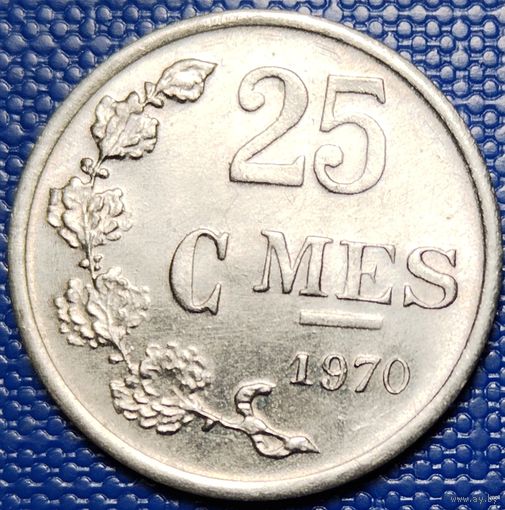 Люксембург 25 сантимов 1970 г.